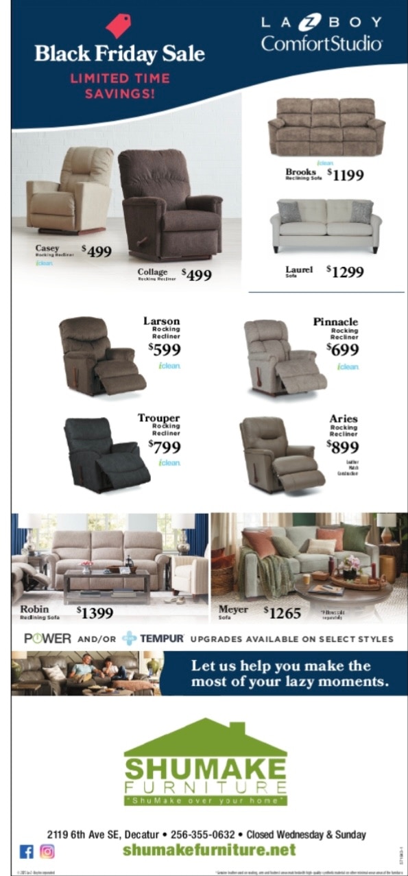 Shumake Furniture Decatur, AL Home Furnishings